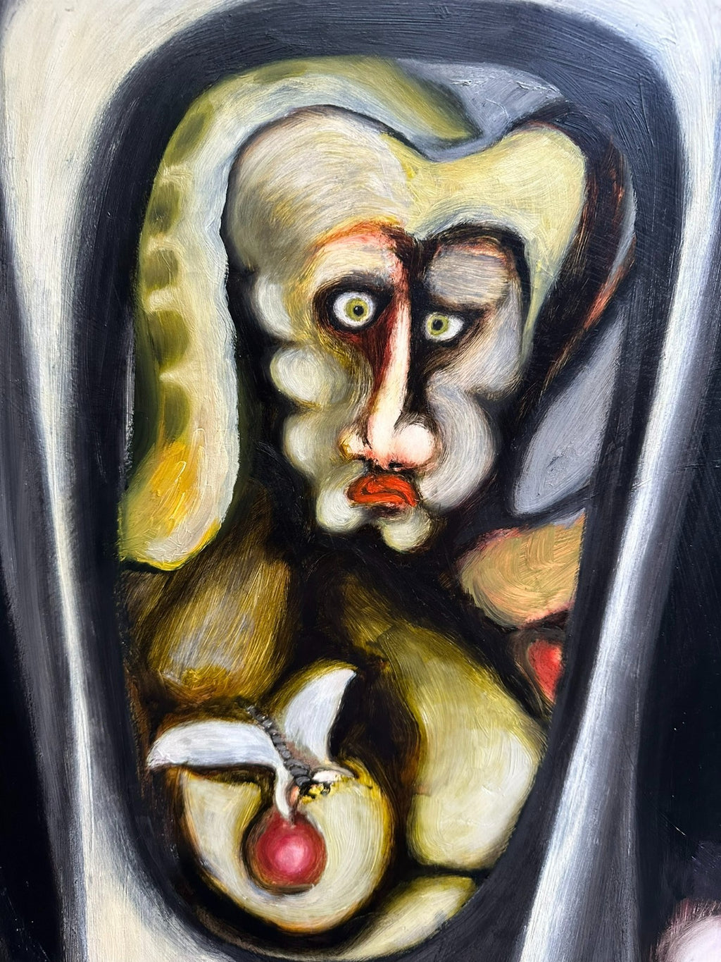 Modernes Ölgemälde Surrealismus Personen 63x87cm