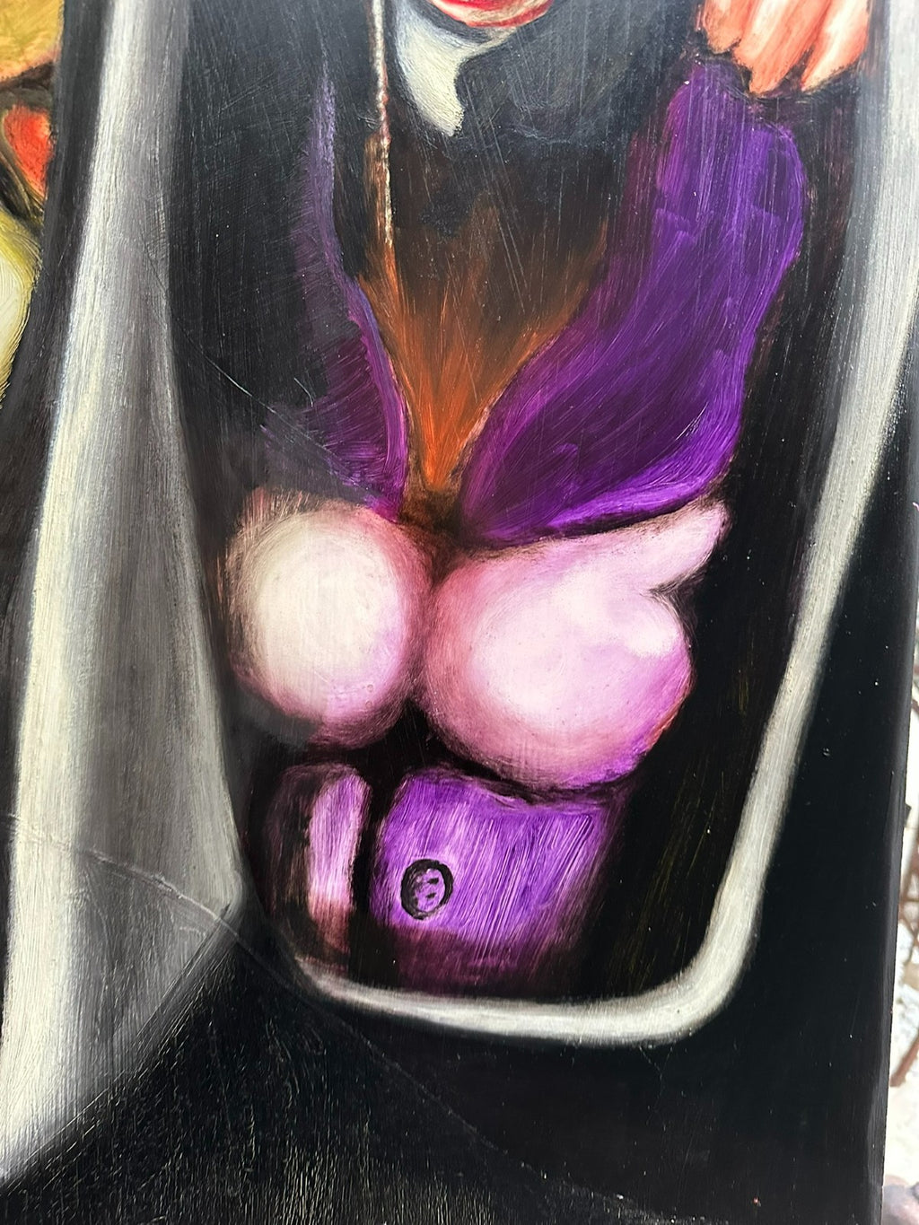 Modernes Ölgemälde Surrealismus Personen 63x87cm