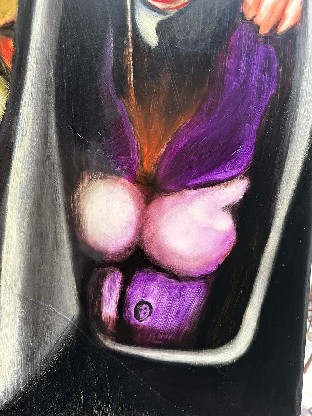 Modernes Ölgemälde Surrealismus Personen 63x87cm