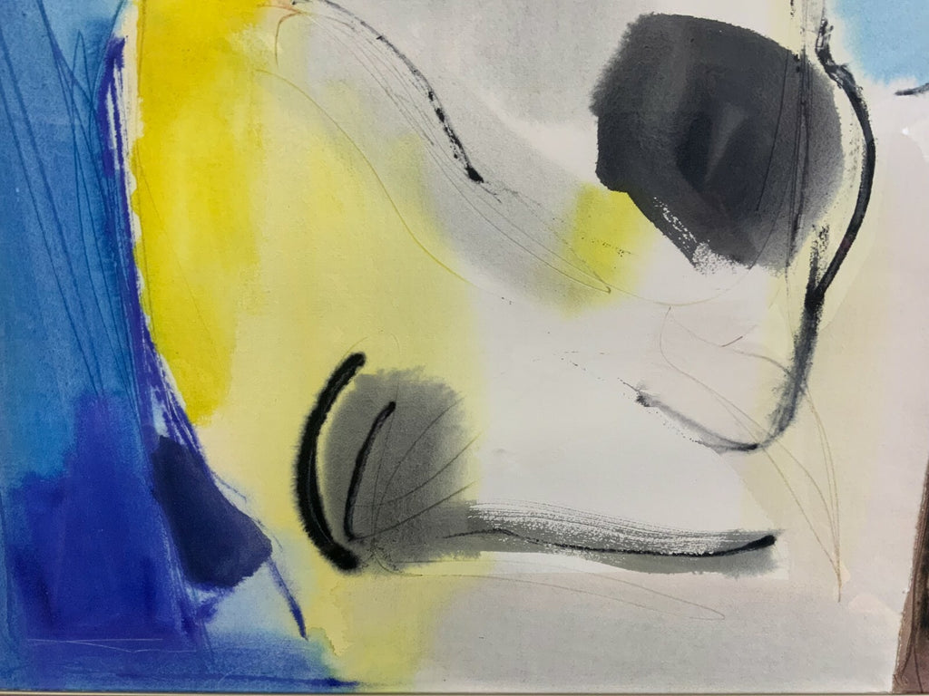Aquarell Abstrakte Komposition Personen Anatoli Kmara Grossformat