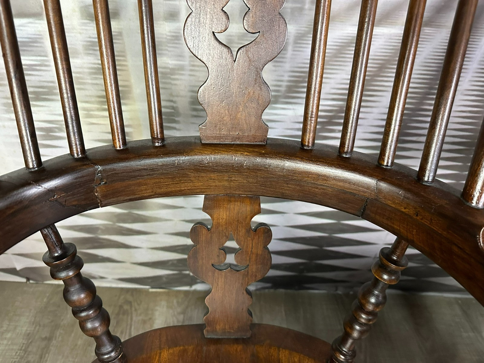 Paar antike Windsor Stühle Sessel England 19 tes Jh Yorkshire Eibenholz
