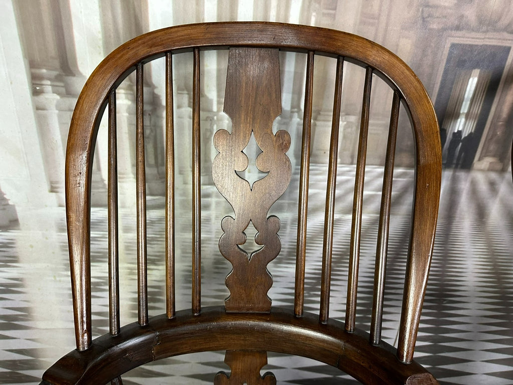 Paar antike Windsor Stühle Sessel England 19 tes Jh Yorkshire Eibenholz