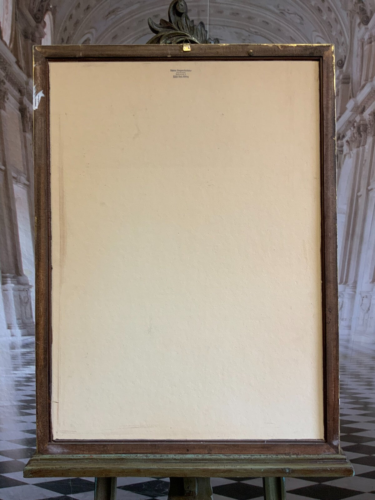 Zeichnung Erotik stehender Akt sehr gut gerahmt Gesamt 55x76cm