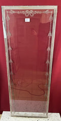 ANTIKE GLASSCHEIBE GLAS FENSTER JUGENDSTIL ORIGINAL UM 1900 GIRLANDEN