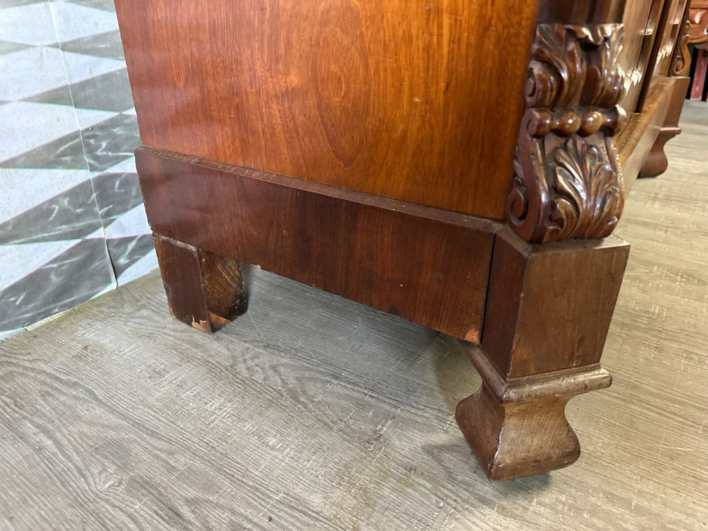 Antiker Louis Philippe Sekretär um 1860 Spät Biedermeier Mahagoni Tolles Furnier