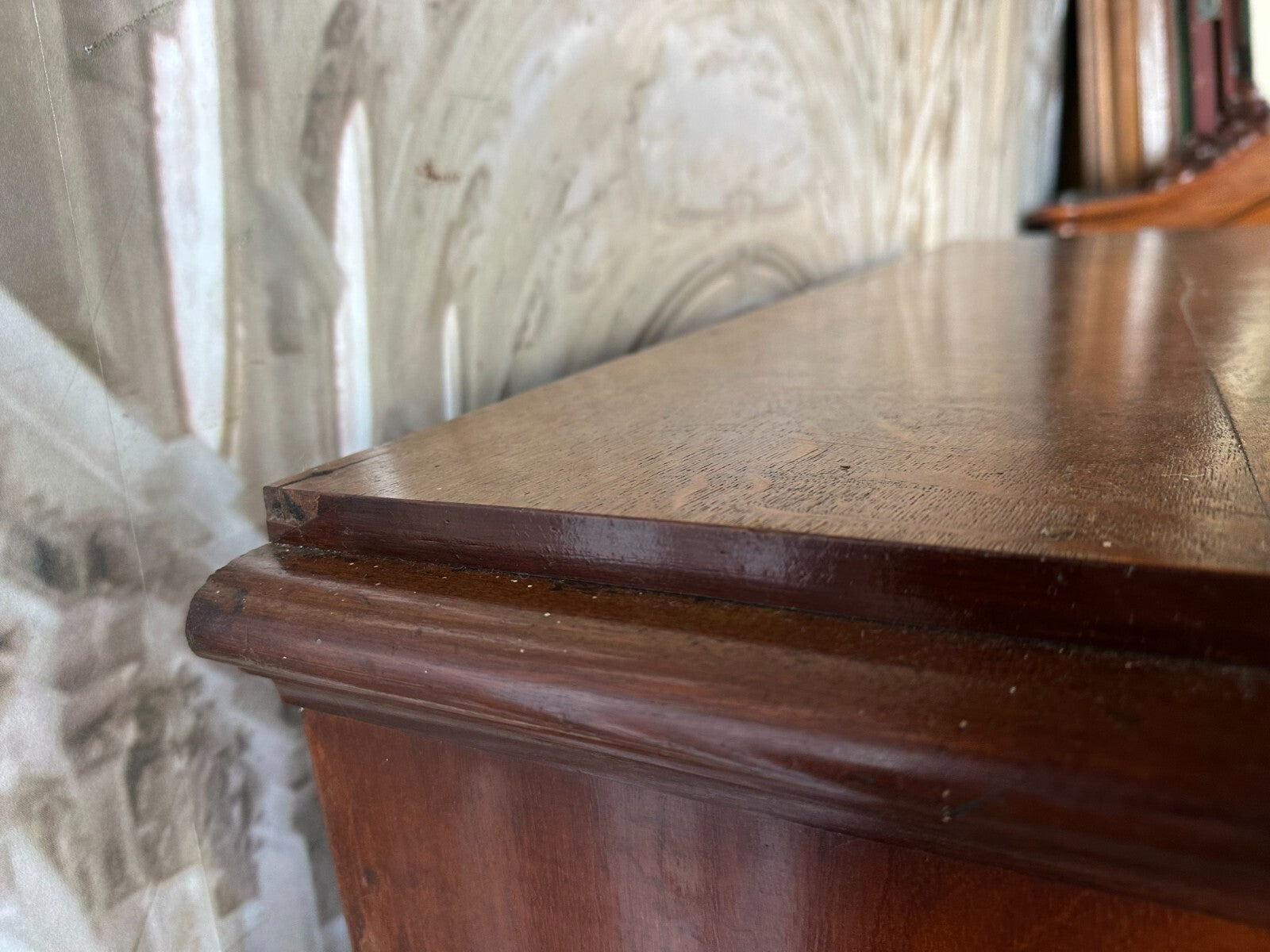 Antiker Louis Philippe Sekretär um 1860 Spät Biedermeier Mahagoni Tolles Furnier