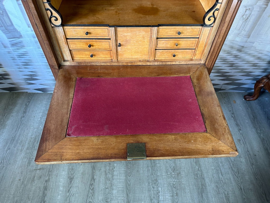 Antiker Louis Philippe Sekretär um 1860 Spät Biedermeier Mahagoni Tolles Furnier