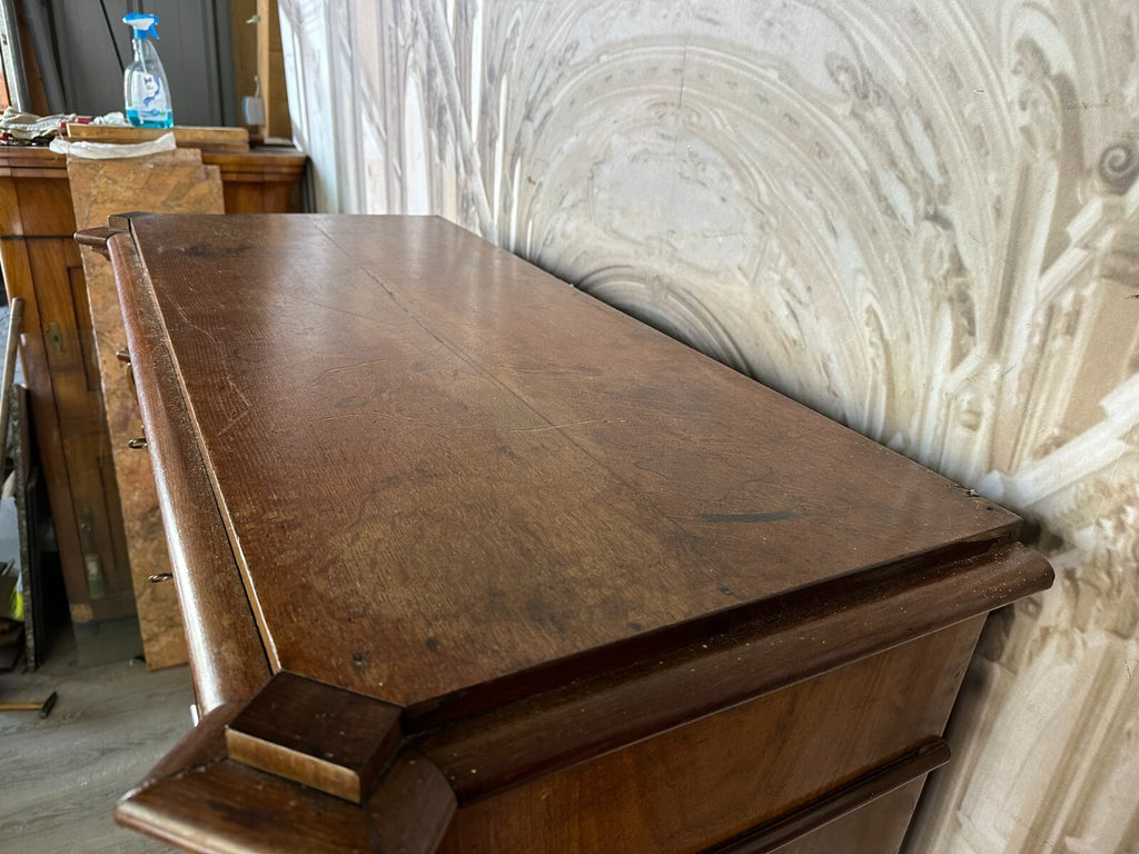 Antiker Louis Philippe Sekretär um 1860 Spät Biedermeier Mahagoni Tolles Furnier