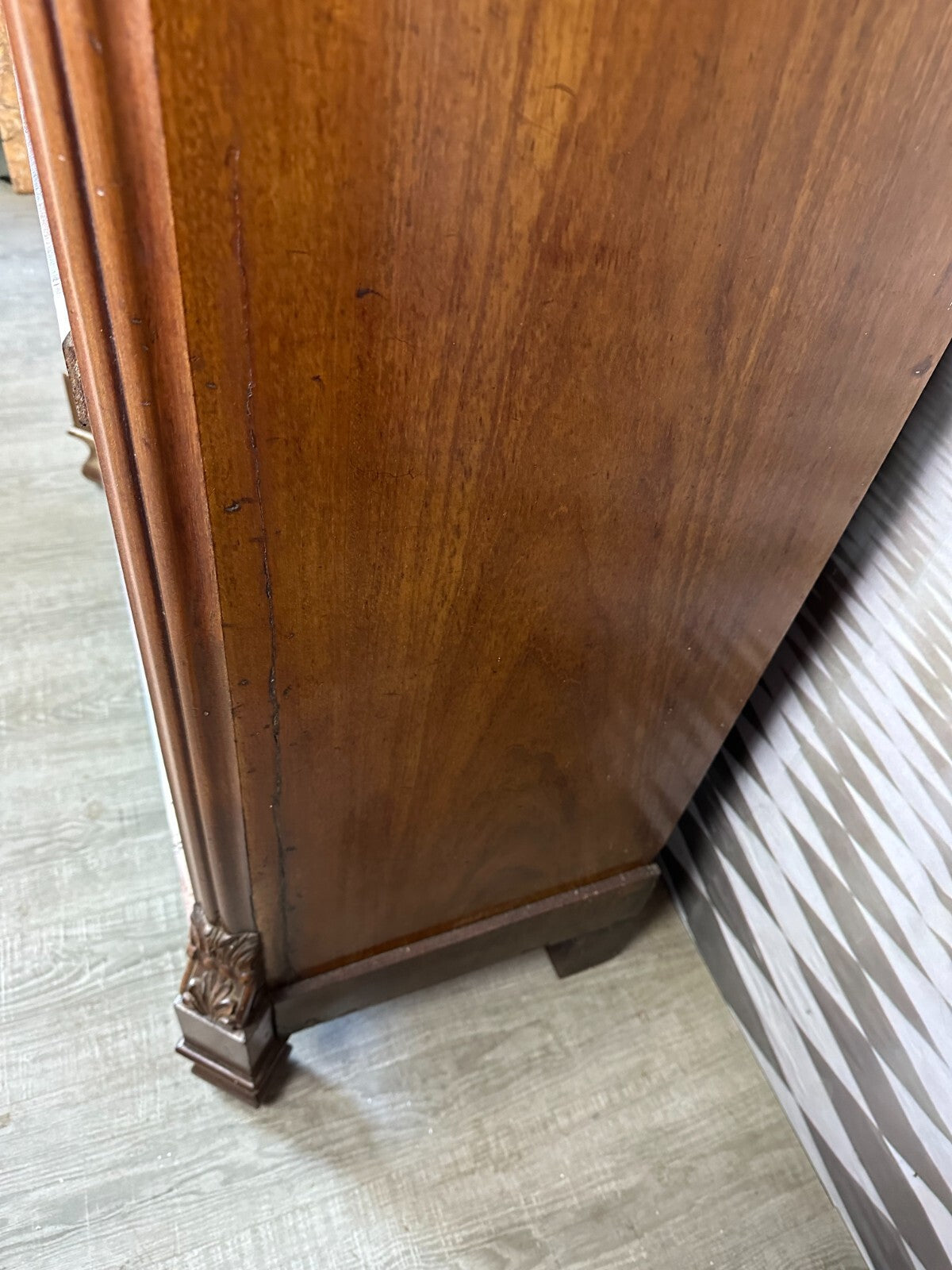 Antiker Louis Philippe Sekretär um 1860 Spät Biedermeier Mahagoni Tolles Furnier