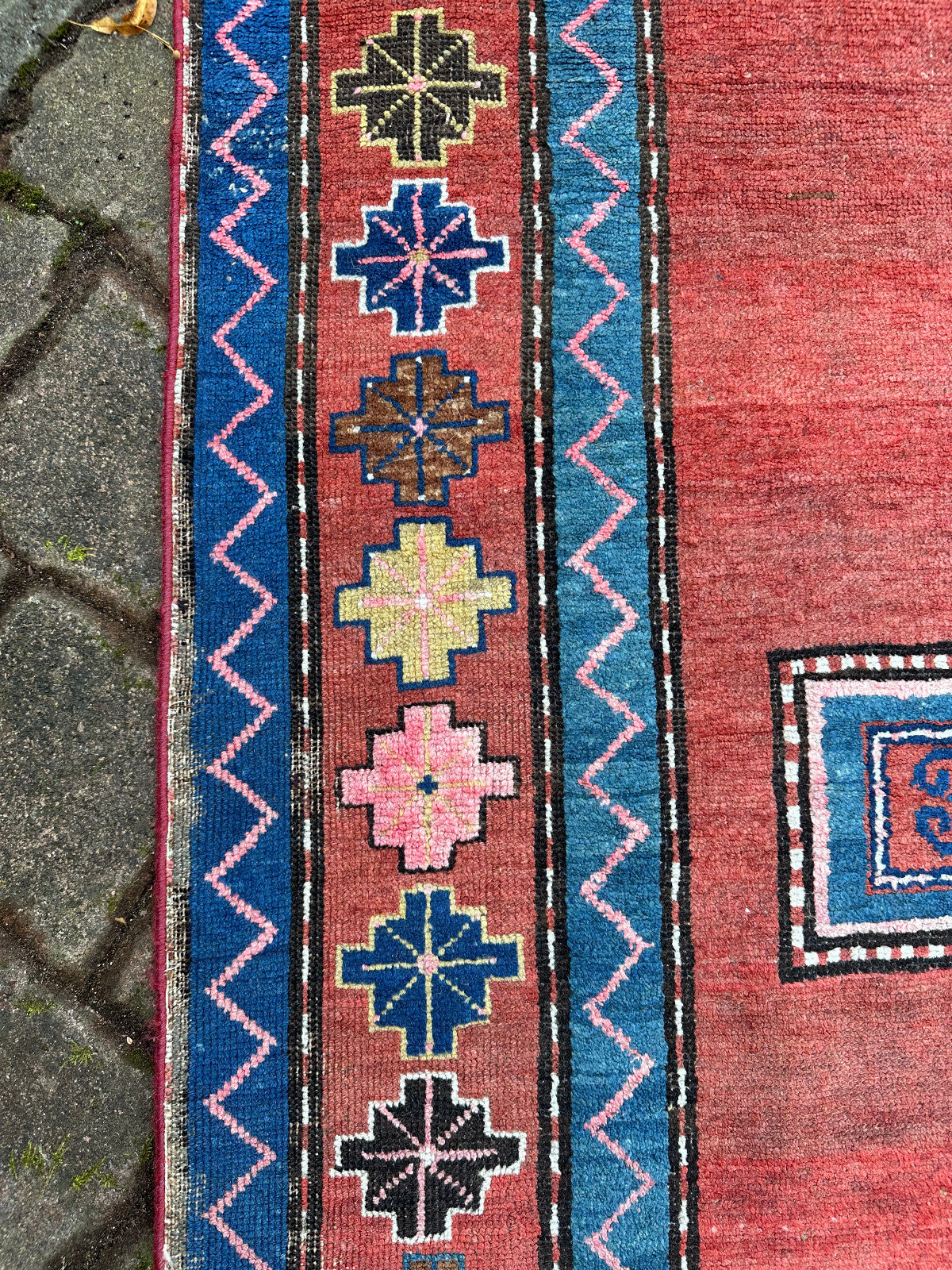 Antiker Nomaden Teppich datiert 1931 Orientteppich Wolle handgeknüpft 258x158cm