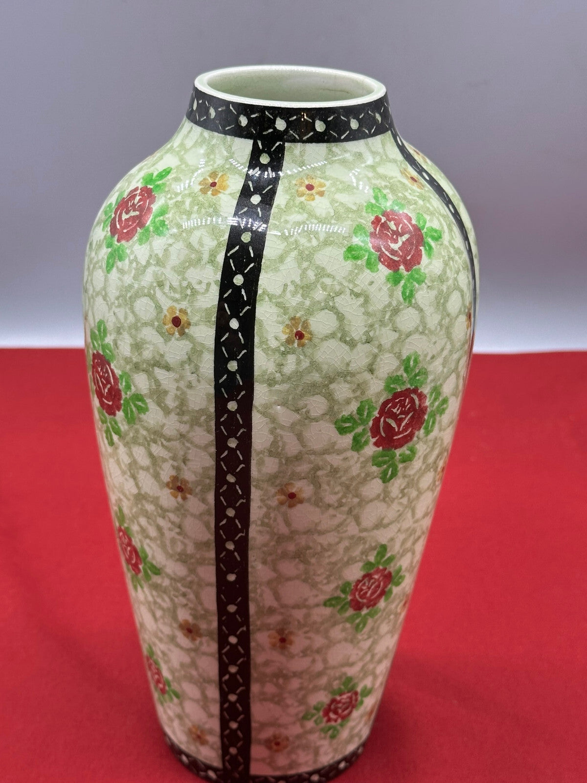 Antike grosse Vase Porzellan Villeroy und Boch Jugendstil um 1910