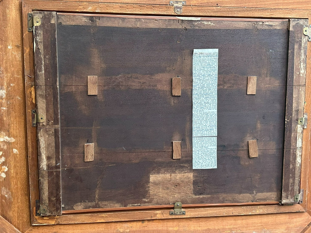 Barock Gemälde 18 tes Jh signiert G. Grisoni Kühe auf der Weider Landschaft