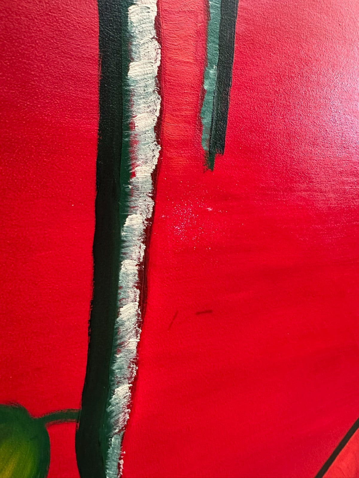Modernes Ölgemälde Stilisierter Baum 63x88cm