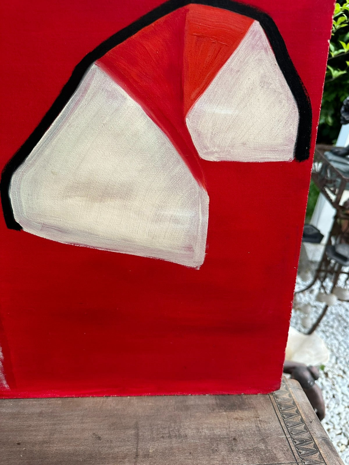 Modernes Ölgemälde Stilisierter Baum 63x88cm
