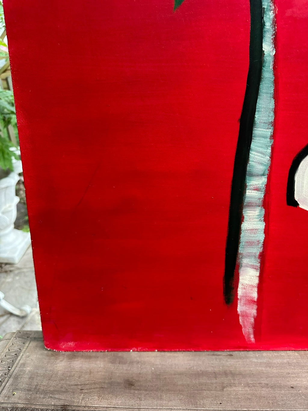 Modernes Ölgemälde Stilisierter Baum 63x88cm