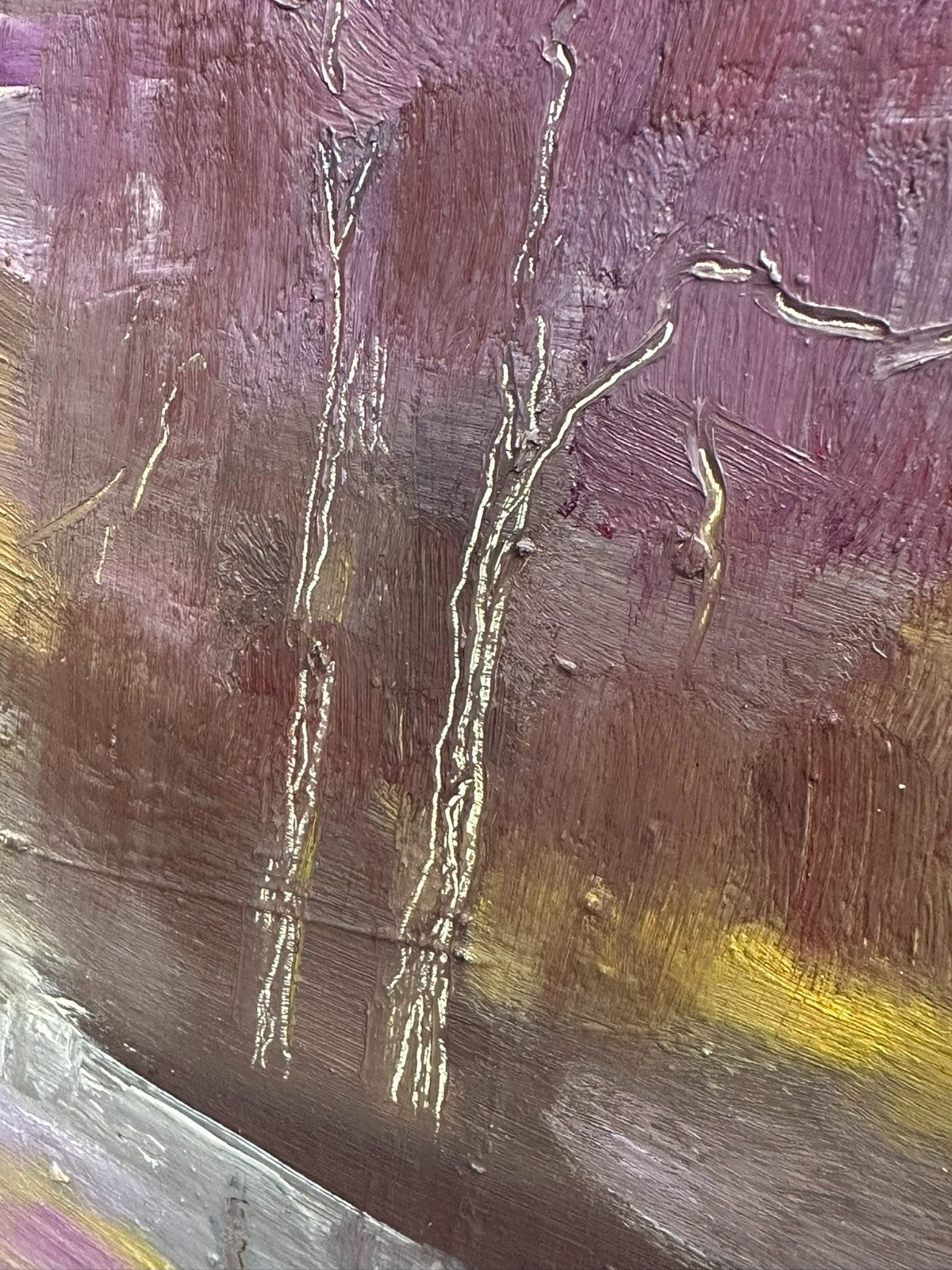 Altes Ölgemälde Landschaft signiert F. Rosstäuscher