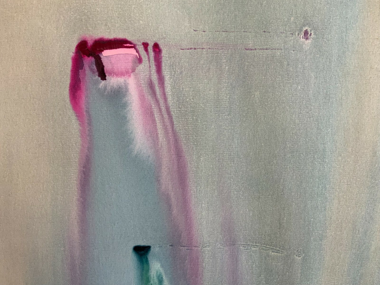 Anatoli Kmara grosses Aquarell Abstrakte Komposition 71x101cm