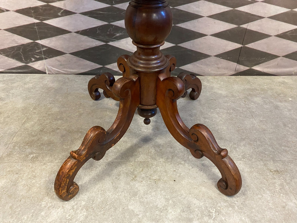 Antiker Beistelltisch Louis Philippe um 1860 Mahagoni Biedermeier Tisch
