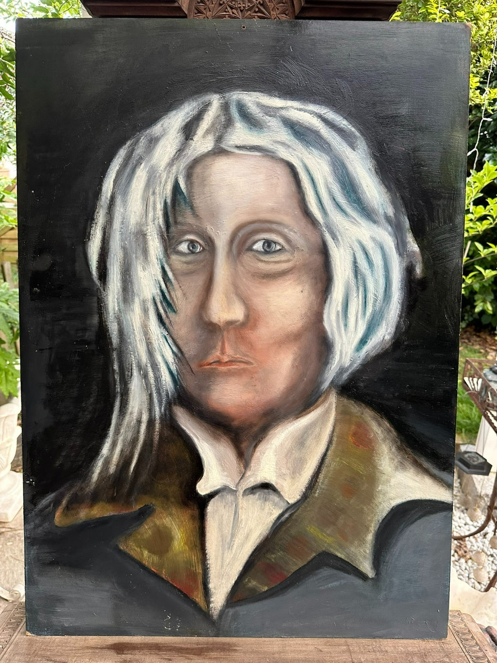 Modernes Ölgemälde Portrait Mann Personen 61x86cm