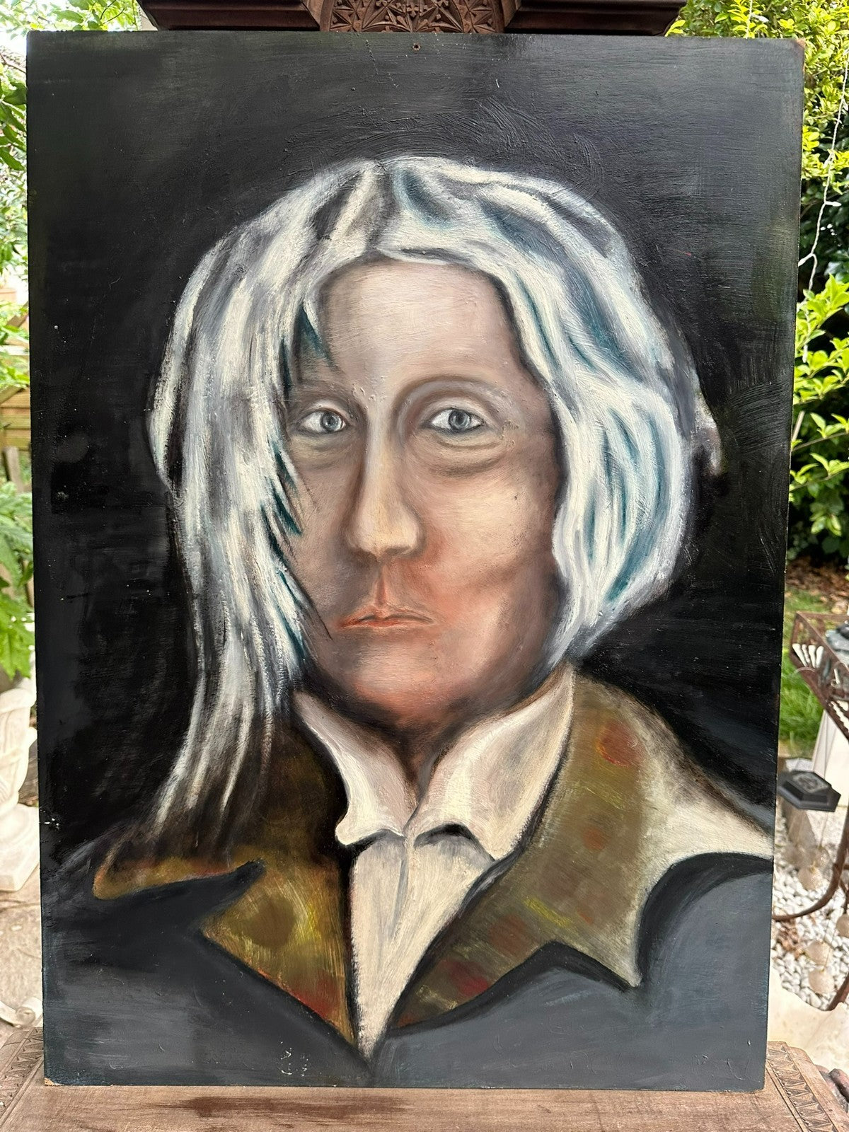 Modernes Ölgemälde Portrait Mann Personen 61x86cm