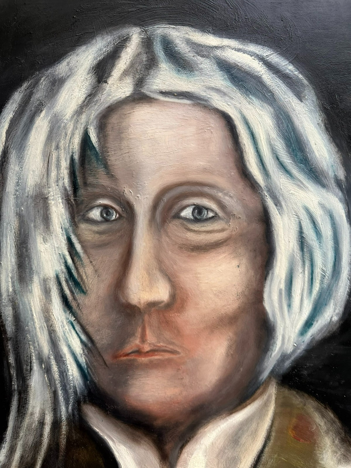 Modernes Ölgemälde Portrait Mann Personen 61x86cm