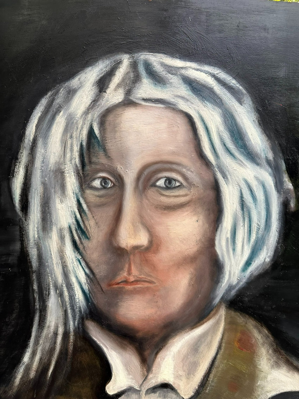 Modernes Ölgemälde Portrait Mann Personen 61x86cm