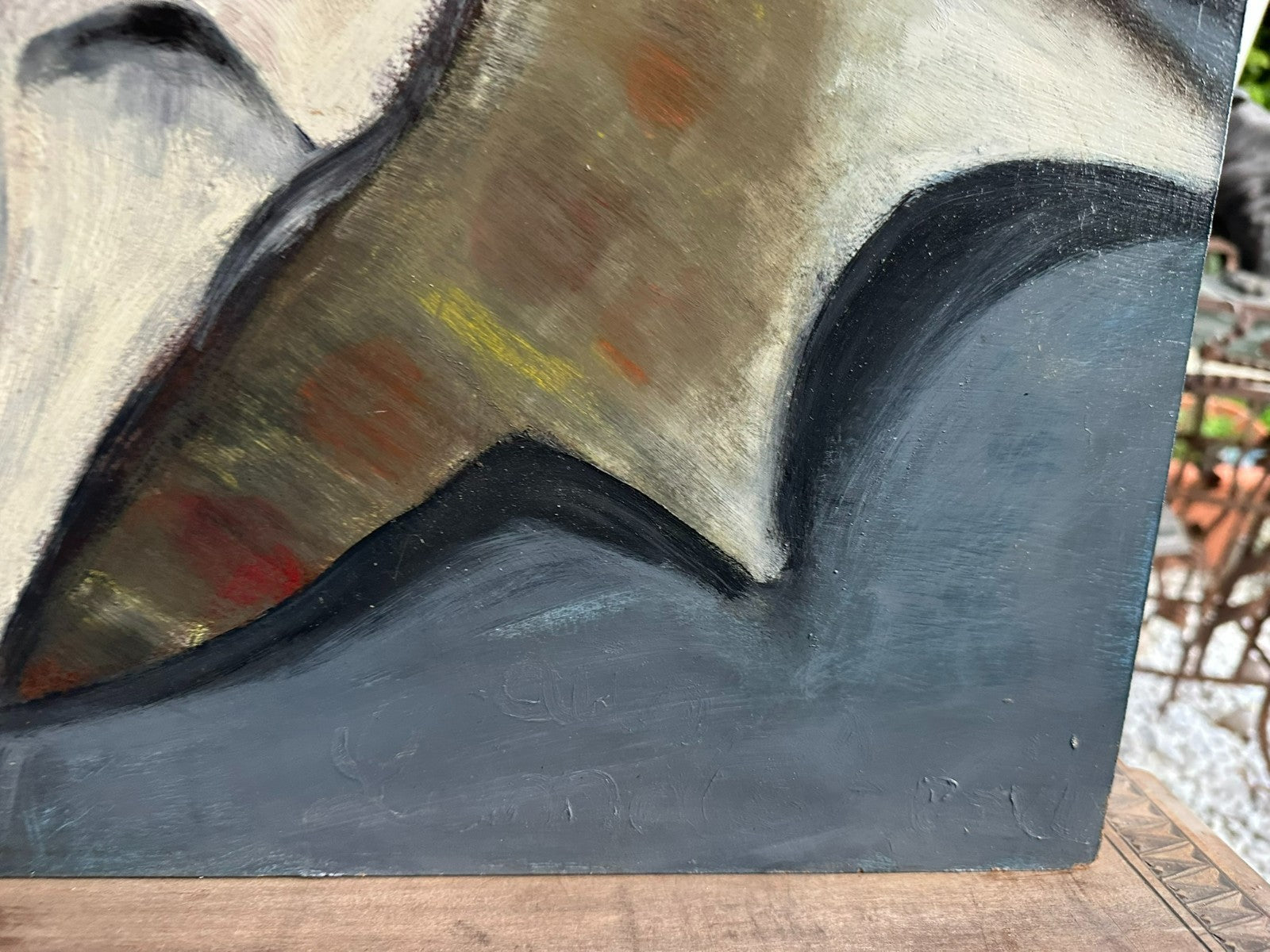 Modernes Ölgemälde Portrait Mann Personen 61x86cm