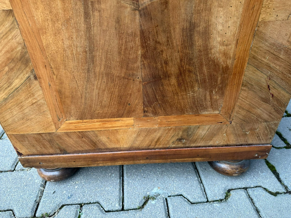 Antiker Barocksekretär Barock Sekretär 18 tes Jhdt Intarsien Nussbaum