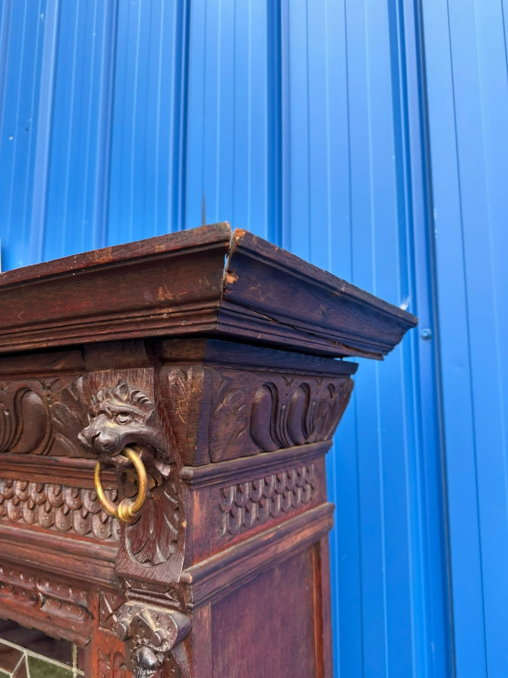 Antikes Neo Renaissance Buffet Gründerzeit Schrank um 1880 Eiche