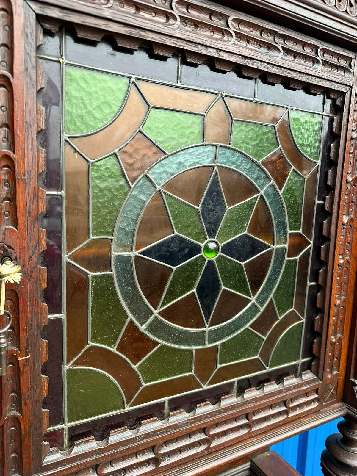 Antikes Neo Renaissance Buffet Gründerzeit Schrank um 1880 Eiche