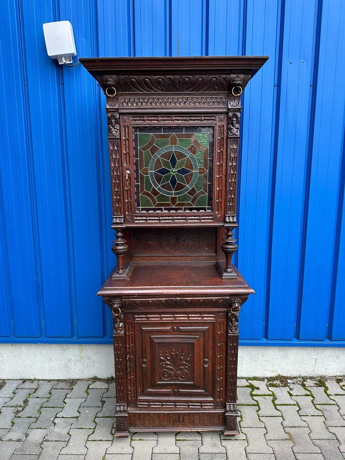ANTIKES NEO RENAISSANCE BUFFET GRÜNDERZEIT SCHRANK UM 1880 EICHE