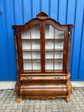 BAROCK VITRINE STILMÖBEL 20 TES JHDT WURZELNUSS BAROCKSCHRANK BAROCKVITRINE