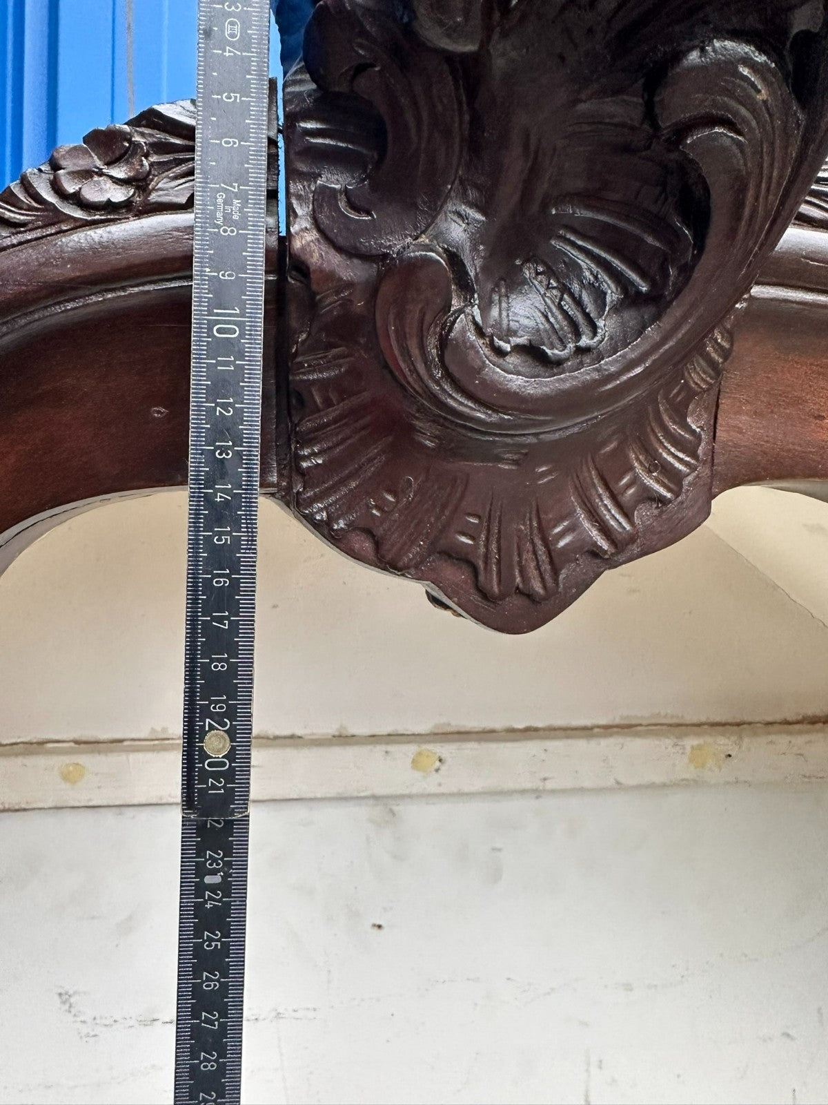 Antike Barockvitrine Barock Schrank 19 tes Jhdt Nussbaum Vitrine