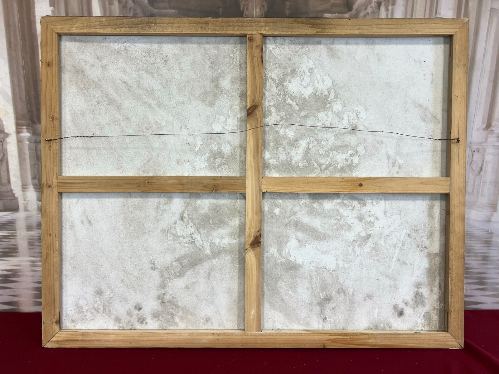 Modernes Ölgemälde auf Leinwand signiert Abstrakt 70x90cm