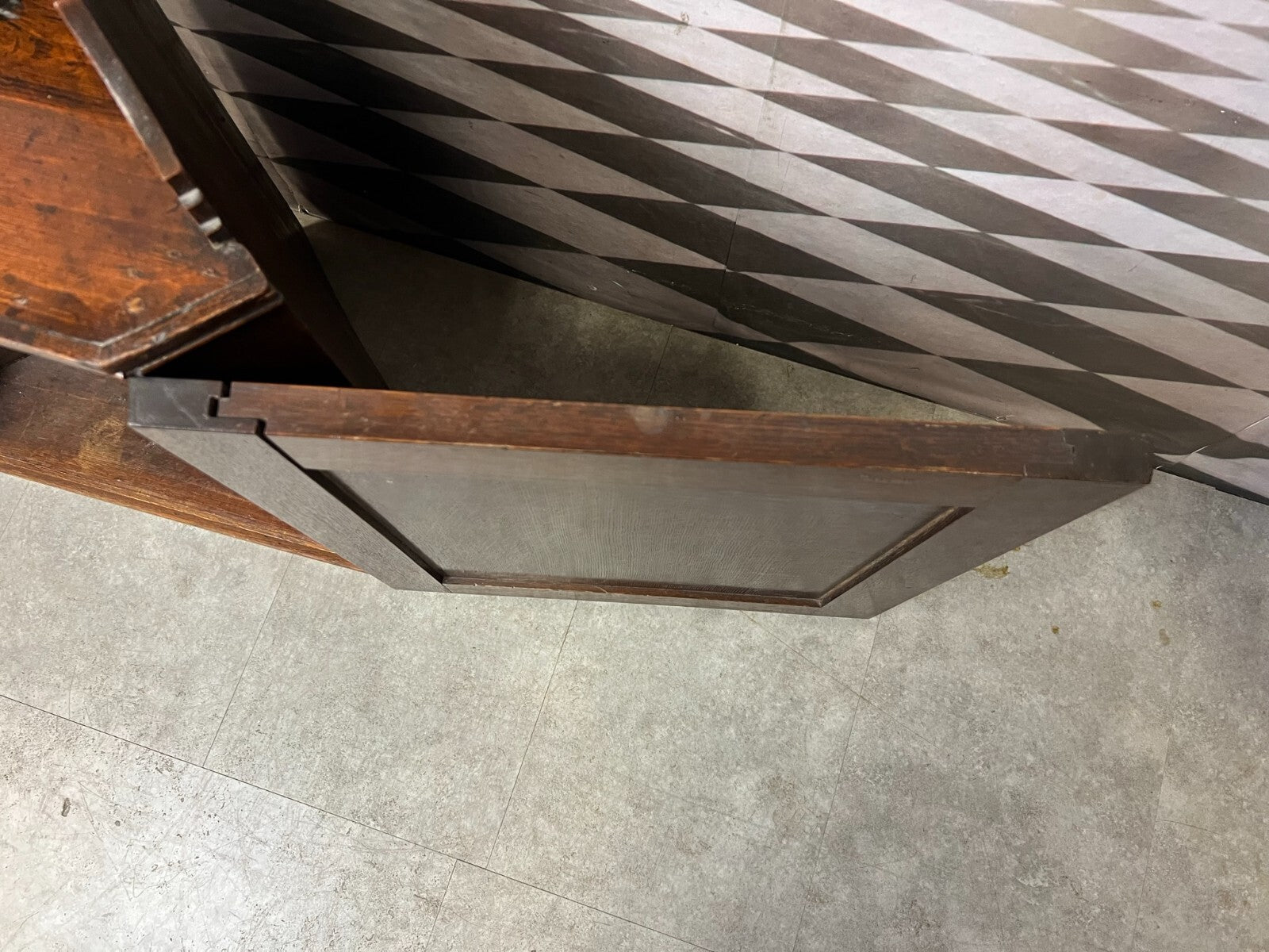 Barockschrank Englischer Wandschrank 18/19 tes Jhdt Schrank Eiche massiv