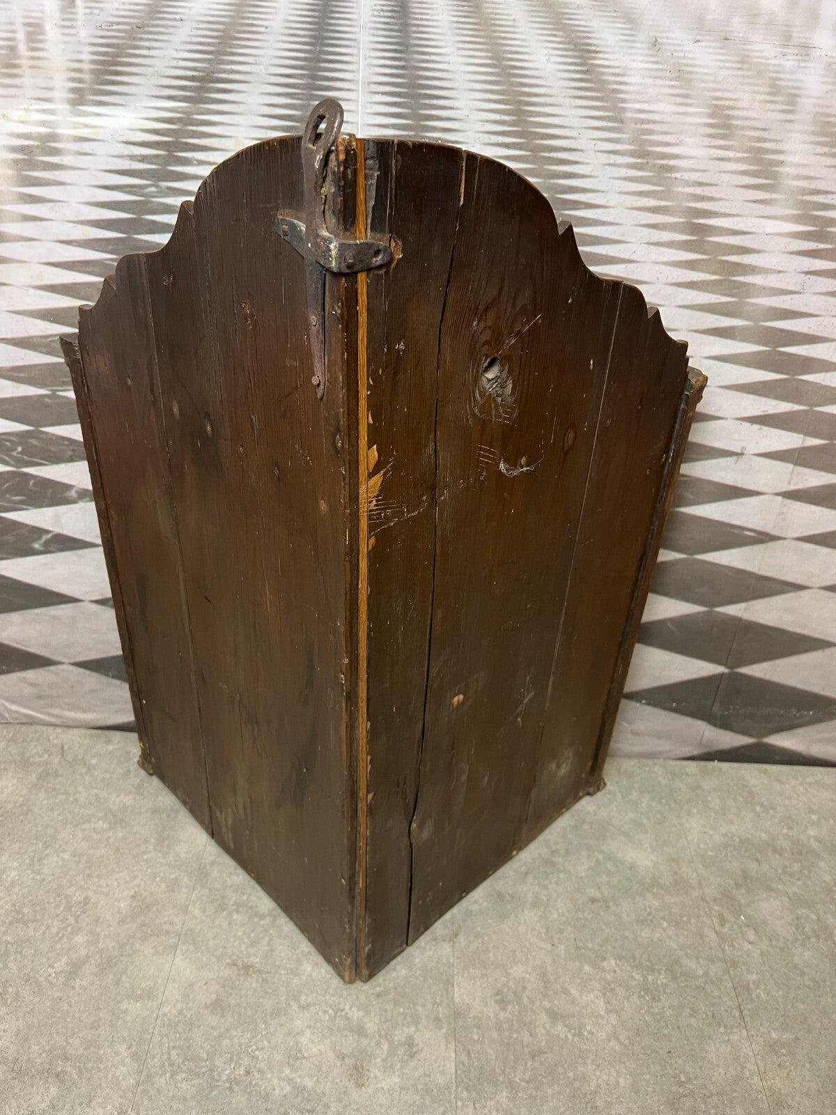 Barockschrank Englischer Wandschrank 18/19 tes Jhdt Schrank Eiche massiv