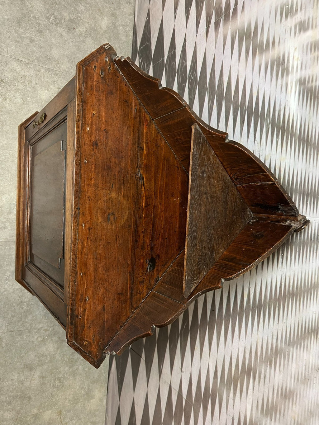 Barockschrank Englischer Wandschrank 18/19 tes Jhdt Schrank Eiche massiv