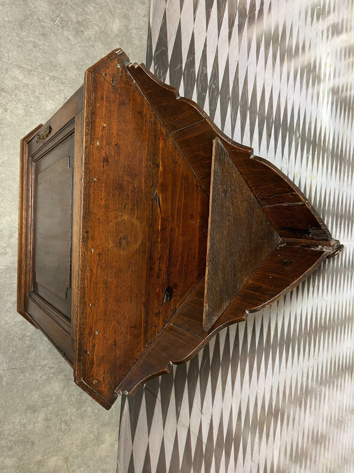 Barockschrank Englischer Wandschrank 18/19 tes Jhdt Schrank Eiche massiv