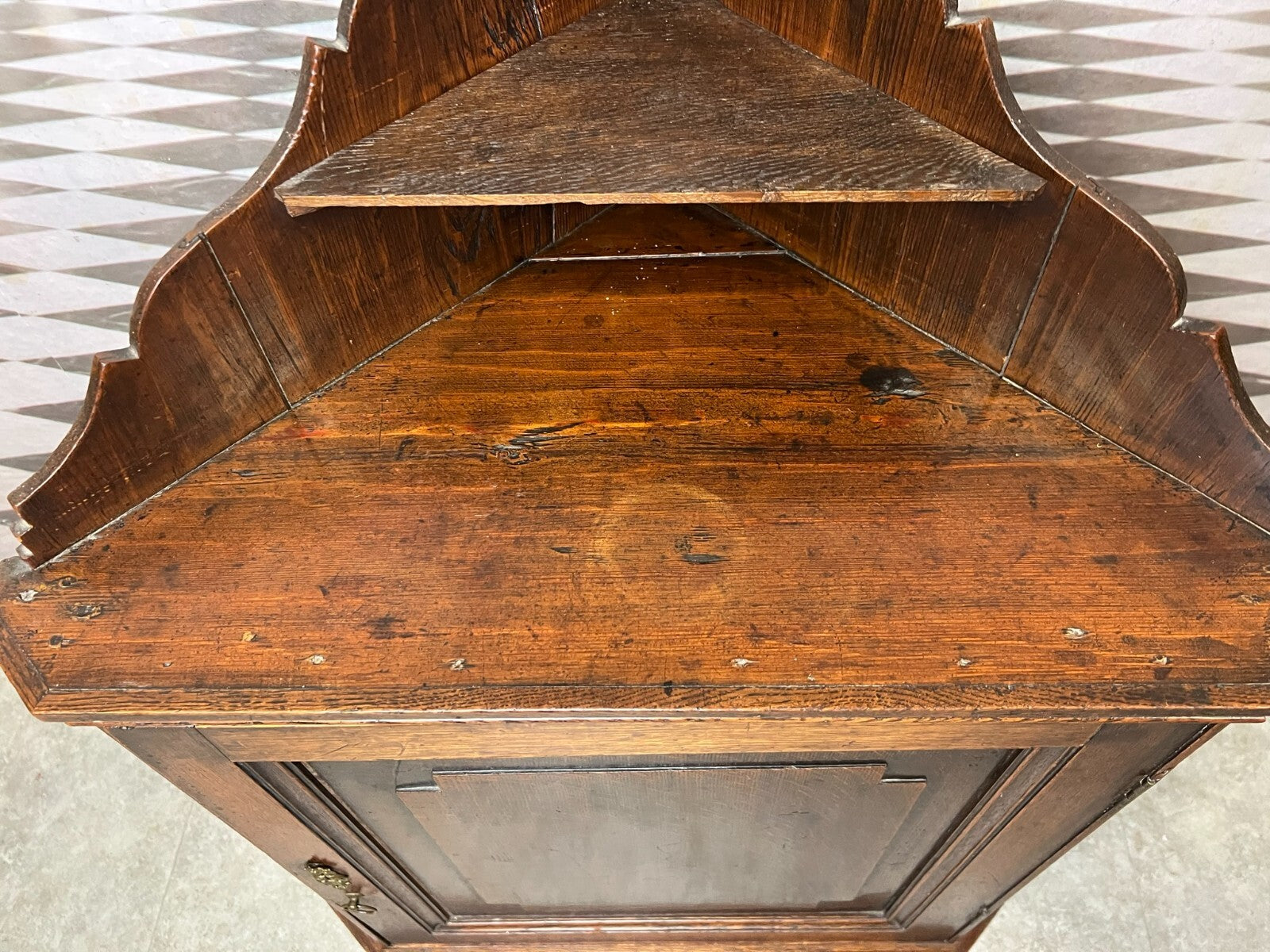 Barockschrank Englischer Wandschrank 18/19 tes Jhdt Schrank Eiche massiv