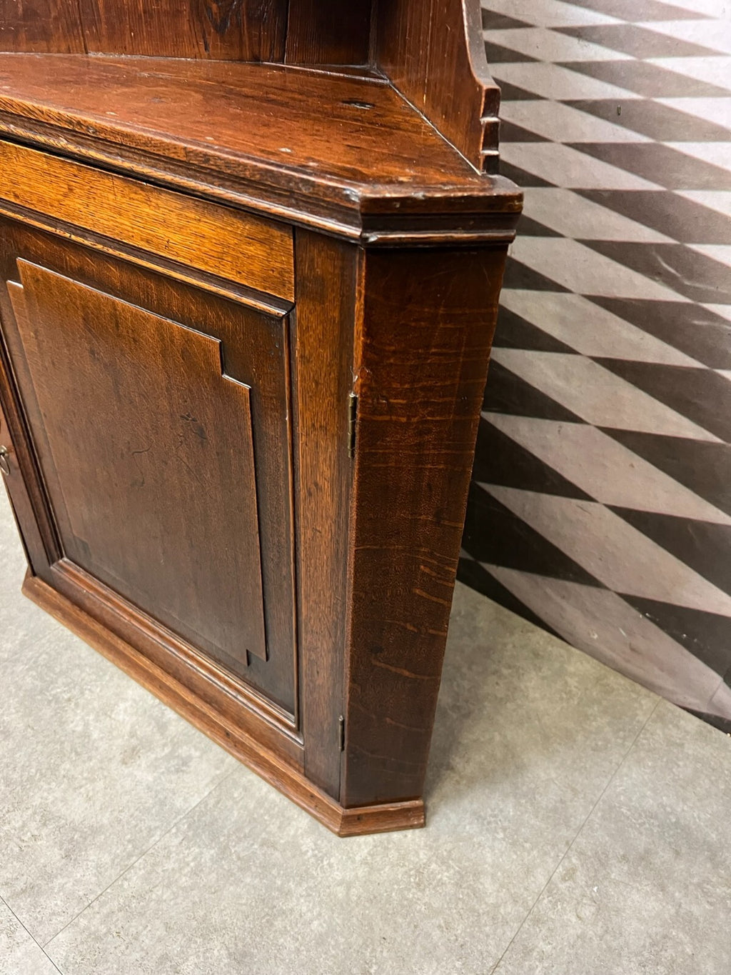 Barockschrank Englischer Wandschrank 18/19 tes Jhdt Schrank Eiche massiv