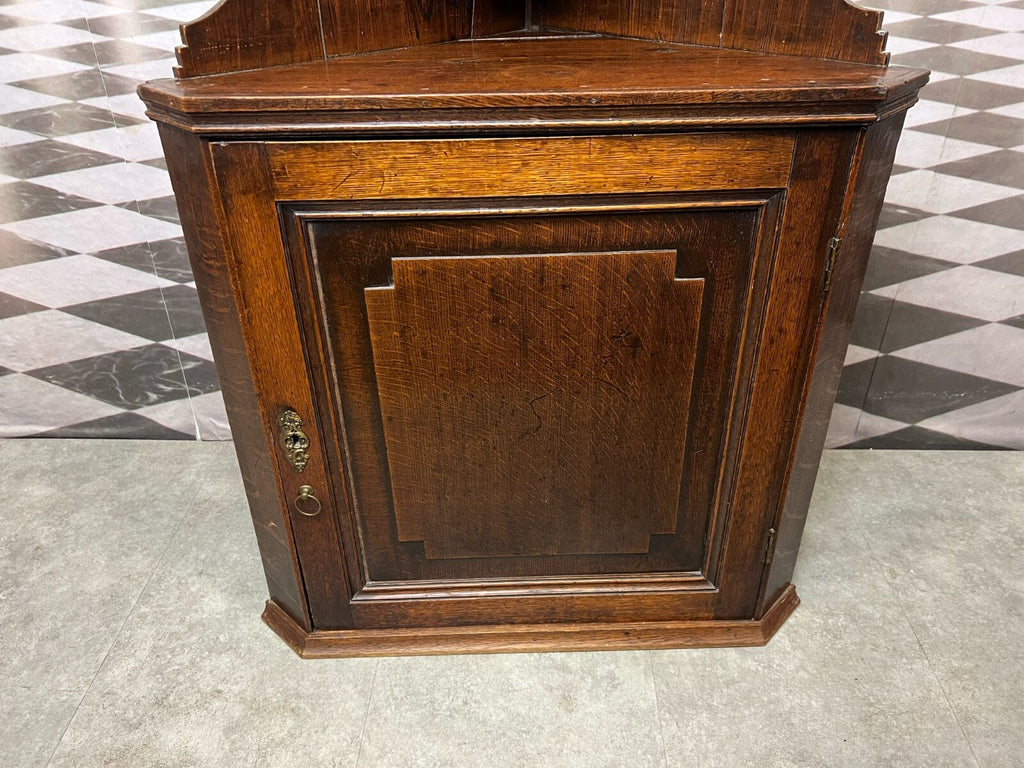 Barockschrank Englischer Wandschrank 18/19 tes Jhdt Schrank Eiche massiv