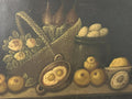 ANTIKES ÖLGEMÄLDE STILLLEBEN MIT OBST UND GEMÜSE NICHT SIGNIERT