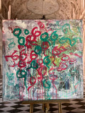 ACRYLGEMÄLDE MODERN GROSSES GEMÄLDE VON WALDEMAR KUFNER (1940-2016) 100x100cm
