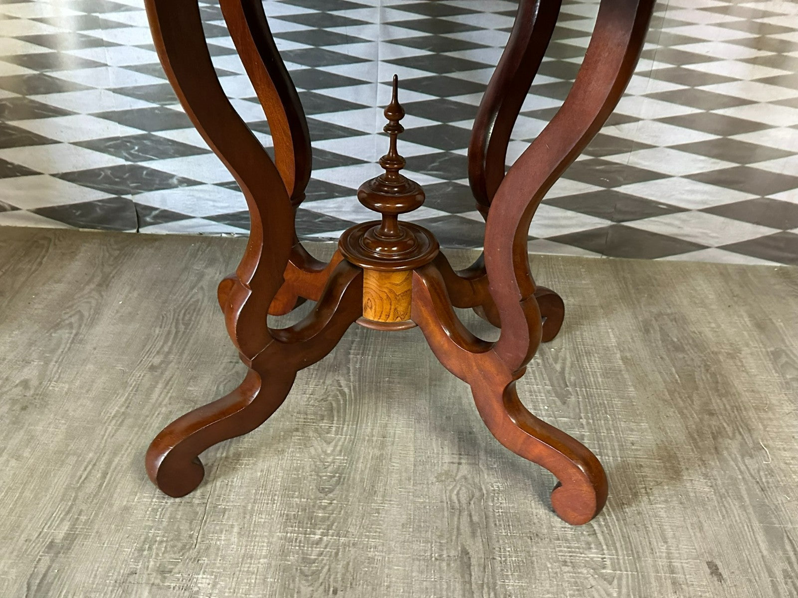 Antiker Esstisch Tisch um 1850 Spät Biedermeier Mahagoni Furnier