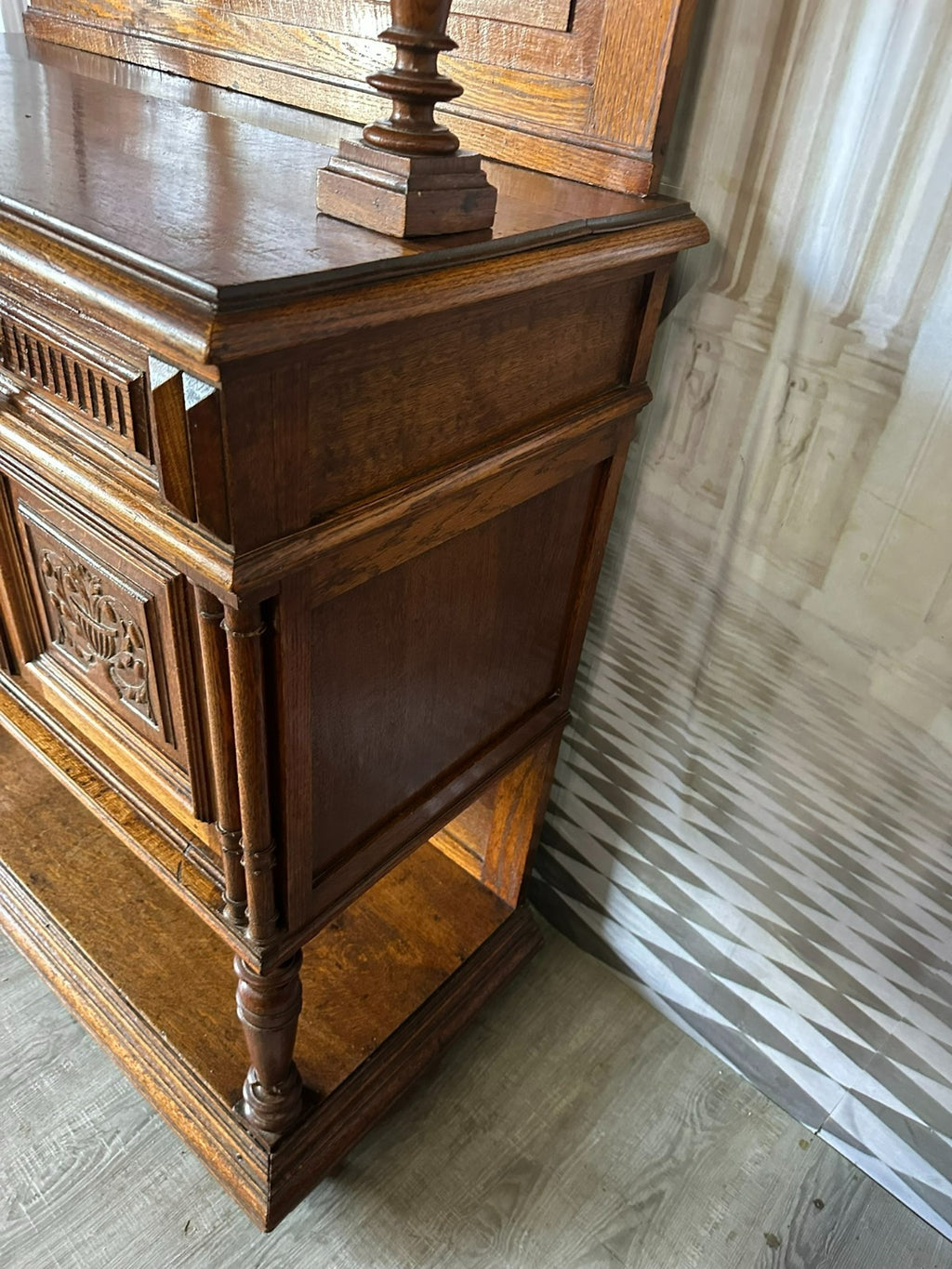 Antikes Neo Renaissance Buffet Anrichte aus Eiche um 1880 Henri Ii