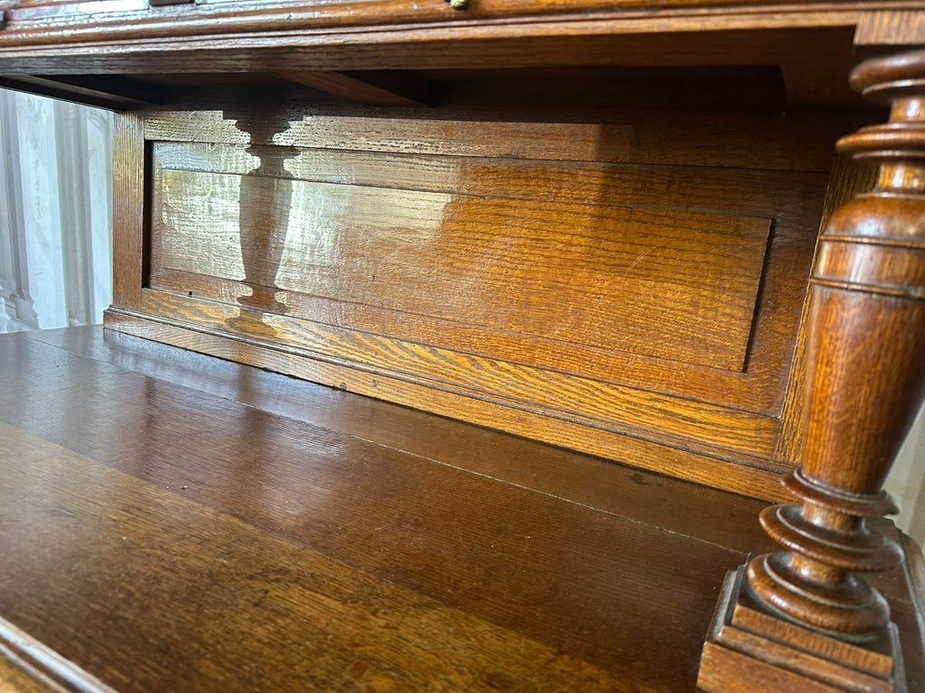 Antikes Neo Renaissance Buffet Anrichte aus Eiche um 1880 Henri Ii