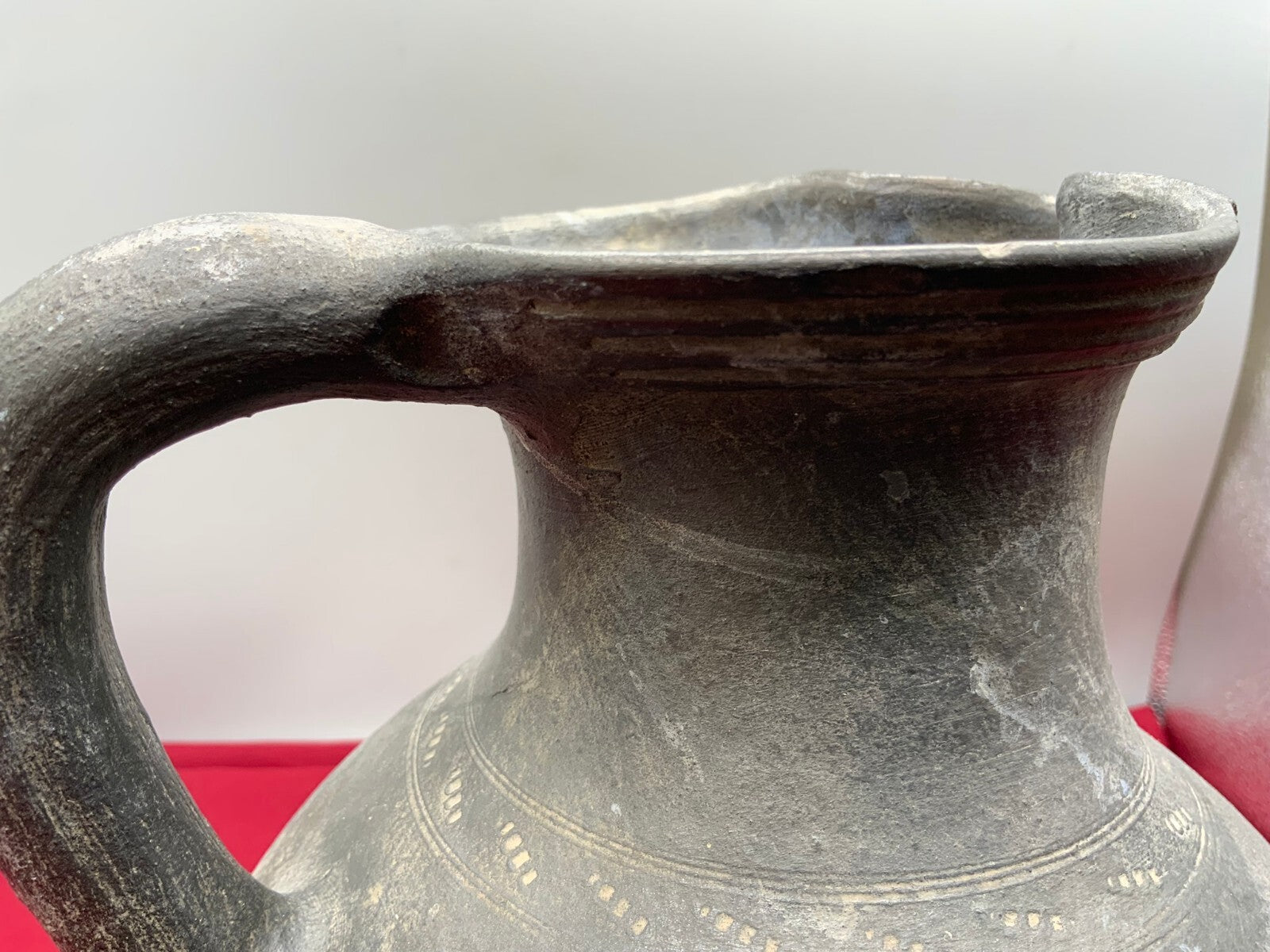 Antiker Barock Krug Kanne aus Keramik sehr gross 18 tes Jhdt