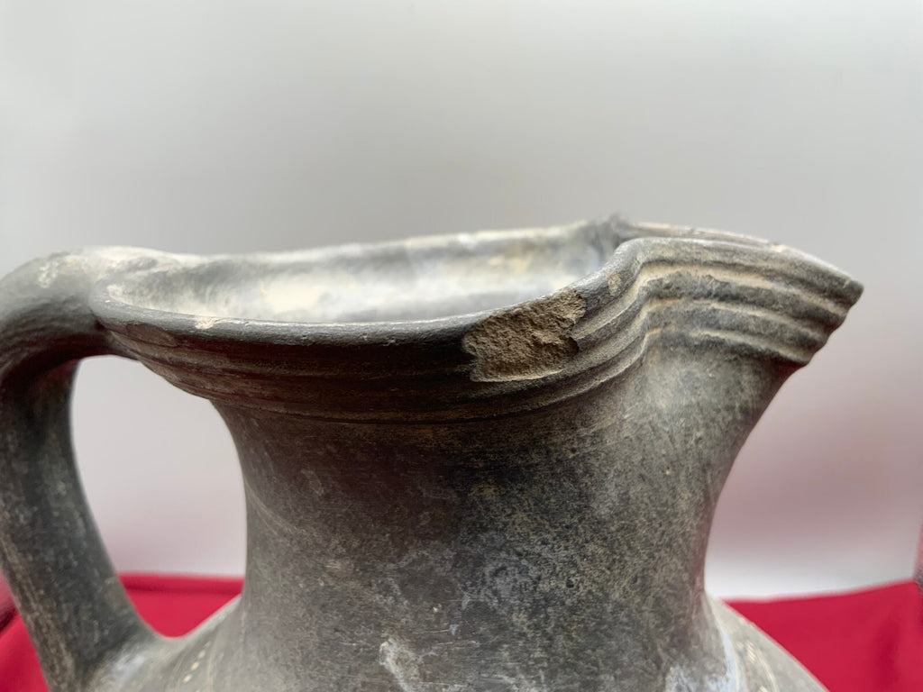Antiker Barock Krug Kanne aus Keramik sehr gross 18 tes Jhdt