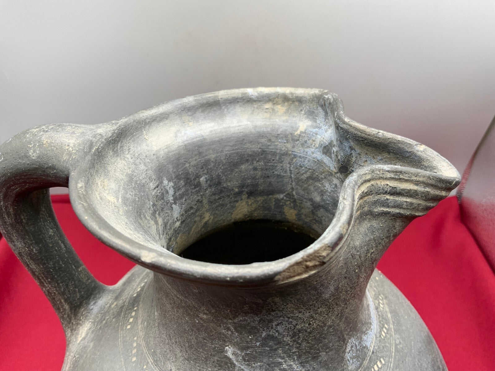 Antiker Barock Krug Kanne aus Keramik sehr gross 18 tes Jhdt