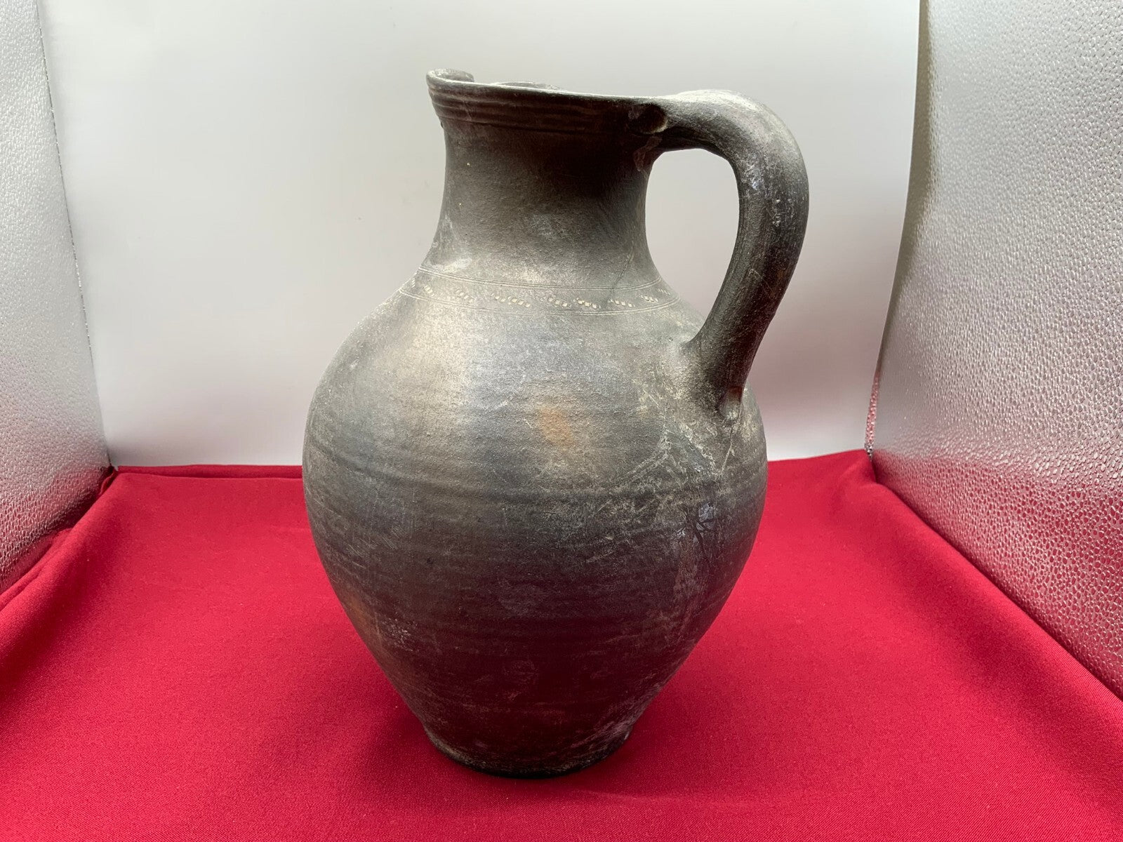 Antiker Barock Krug Kanne aus Keramik sehr gross 18 tes Jhdt